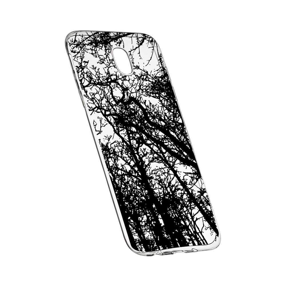 Husa Silicon, Transparent, Slim, Forest, 14, Motorola MOTO G5