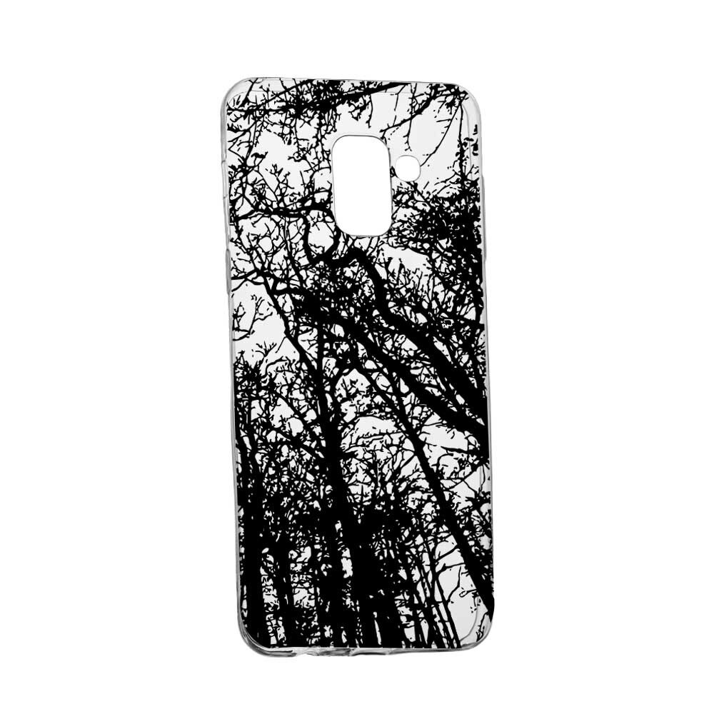 Husa Silicon, Transparent, Slim, Forest, 14, Samsung Galaxy J6 2018
