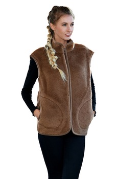 Vesta Verona, lana camila/merinos 100% naturala, maro Vesta Verona, lana camila/merinos 100% naturala, maro