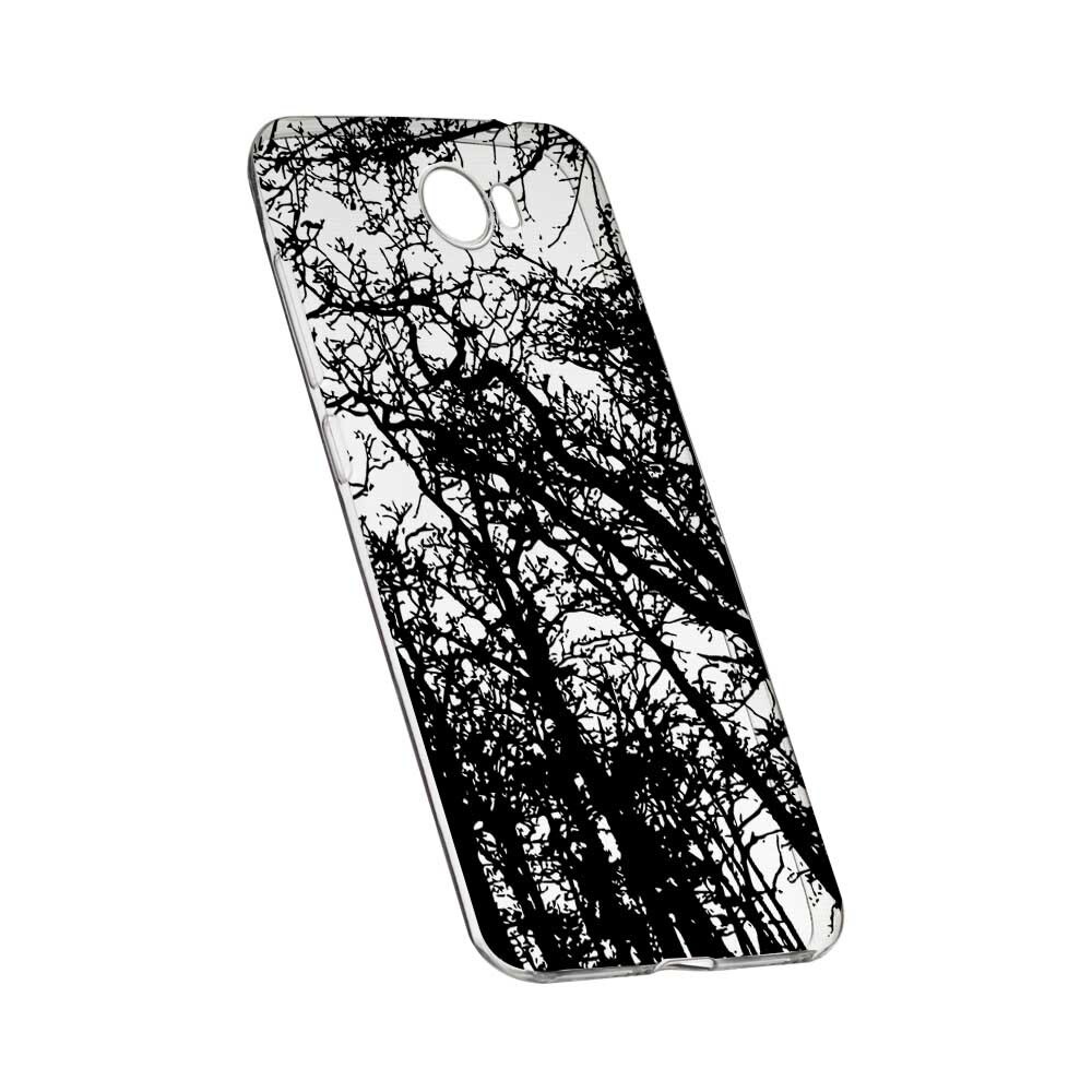 Husa Silicon, Transparent, Slim, Forest, 14, Huawei Y7 / Enjoy 7 Plus / Nova Lite Plus 2017