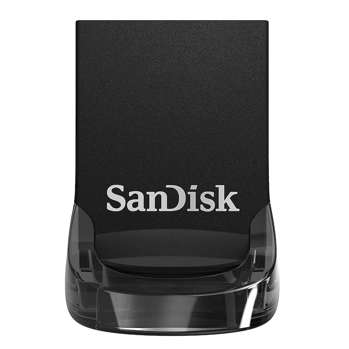 SanDisk Ultra Fit USB meghajtó, 128 GB, USB 3.1, Fekete