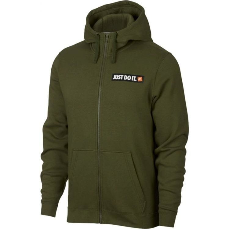 Hanorac barbati Nike Sportswear Ful Zip "Just Do It" Hoodie, Verde, S