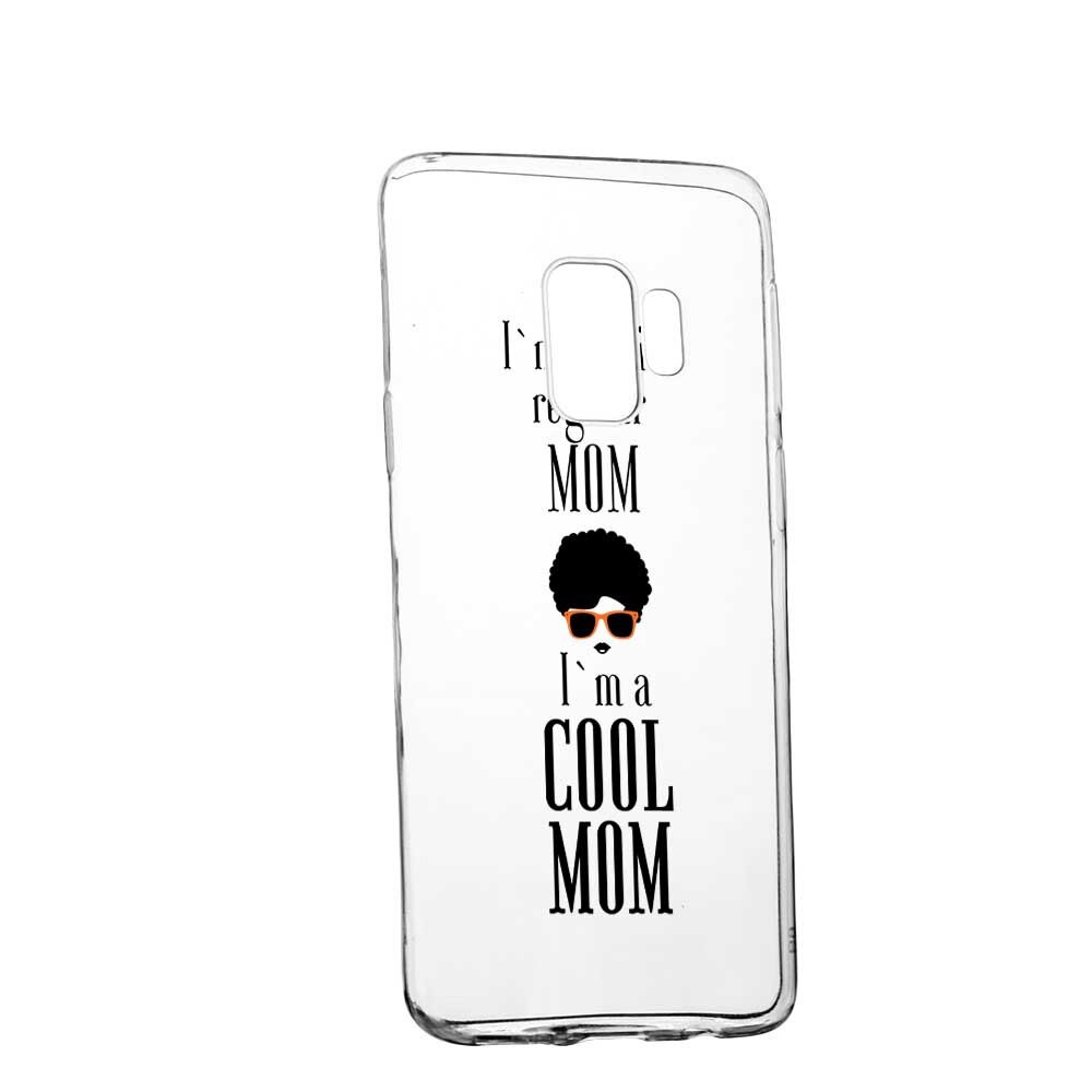 Husa Silicon, Transparent, Slim, Cool Mom, 19 , Samsung Galaxy J4 2018