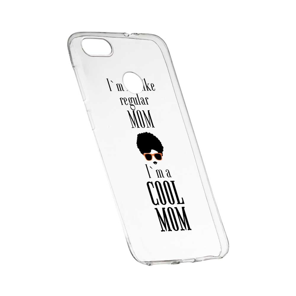 Husa Silicon, Transparent, Slim, Cool Mom, 19 , HTC Desire 12 Plus