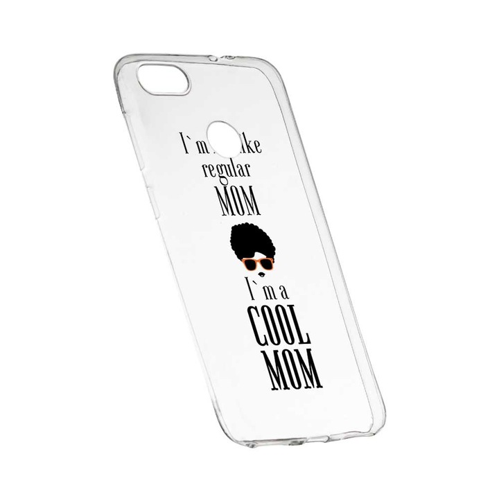 Силиконов калъф, Прозрачен, Тънък, Cool Mom, 19 , HTC Desire 12 Plus