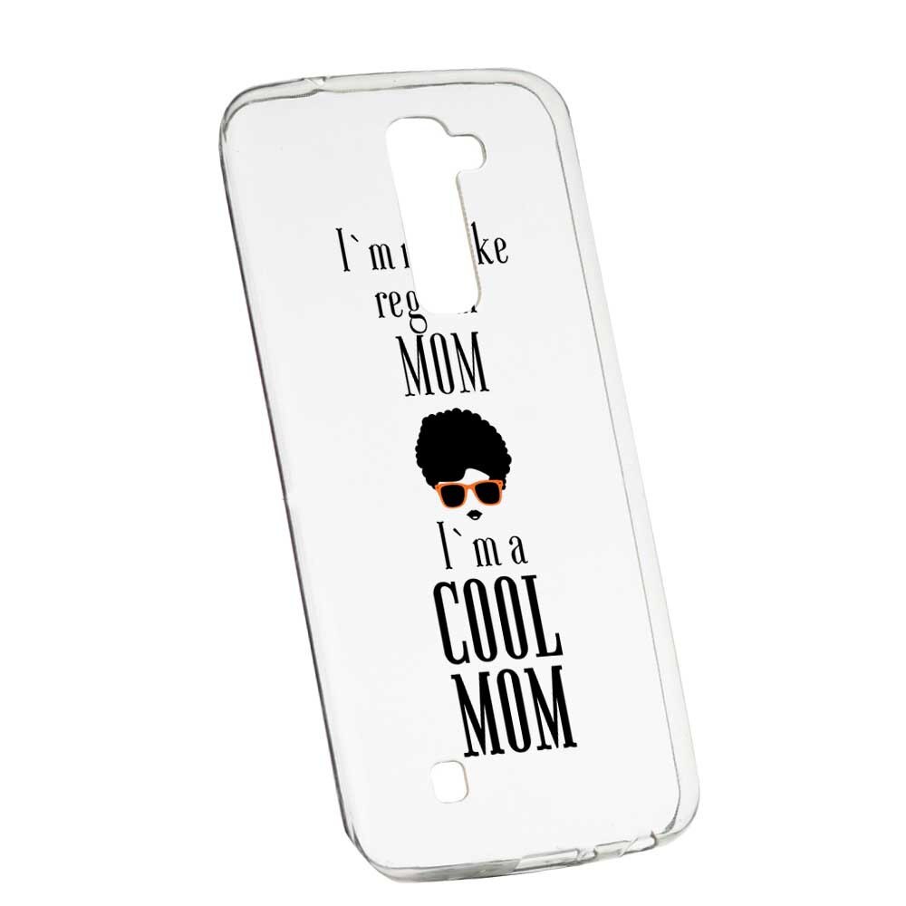 Husa Silicon, Transparent, Slim, Cool Mom, 19 , LG G7 ThinQ
