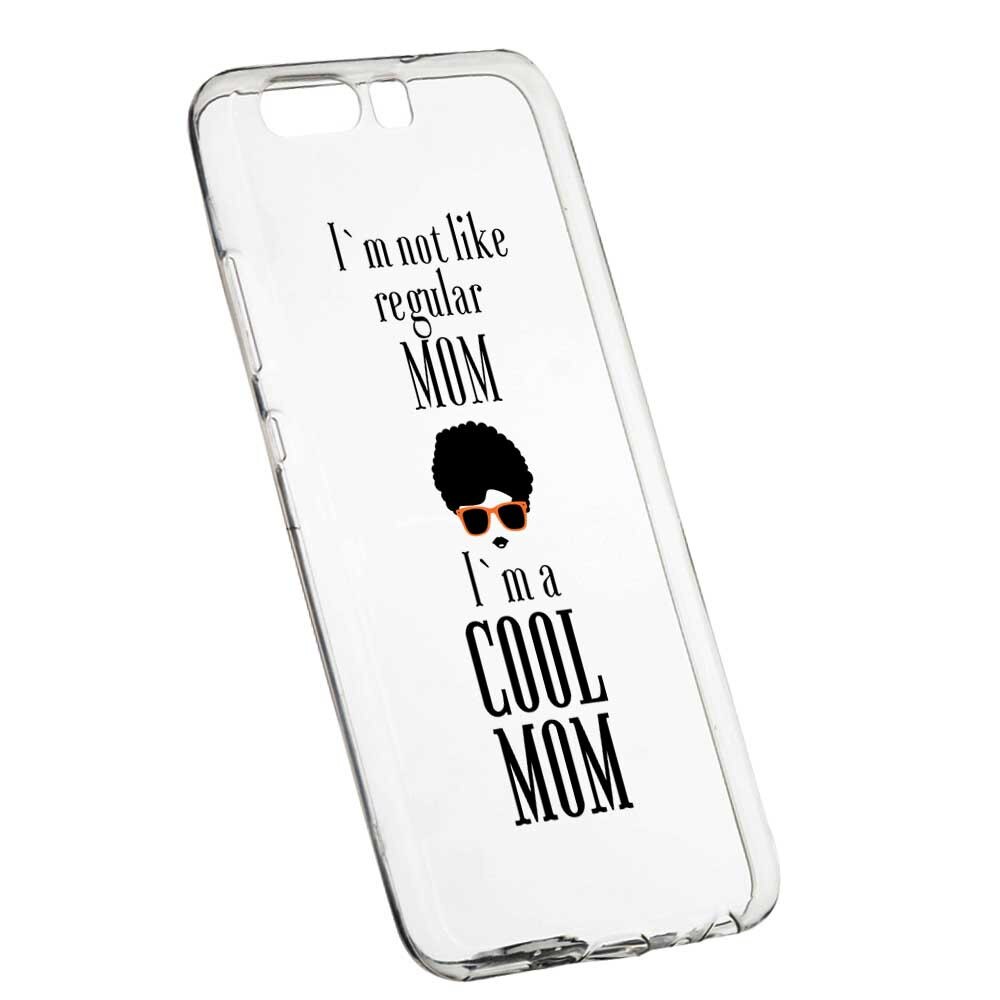 Husa Silicon, Transparent, Slim, Cool Mom, 19 , Huawei Honor 10