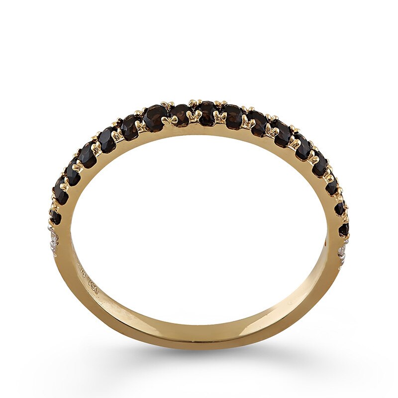 Inel Deruvo Aur 18k Diamante, Smoky Quartz, 54 RAJR25787-SQY