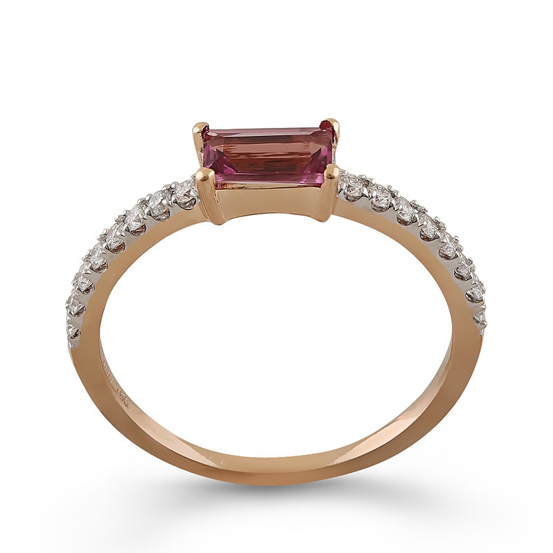 Inel Deruvo Aur 18k Diamante, Rodolit, 53 RAJR28223-RHLDR