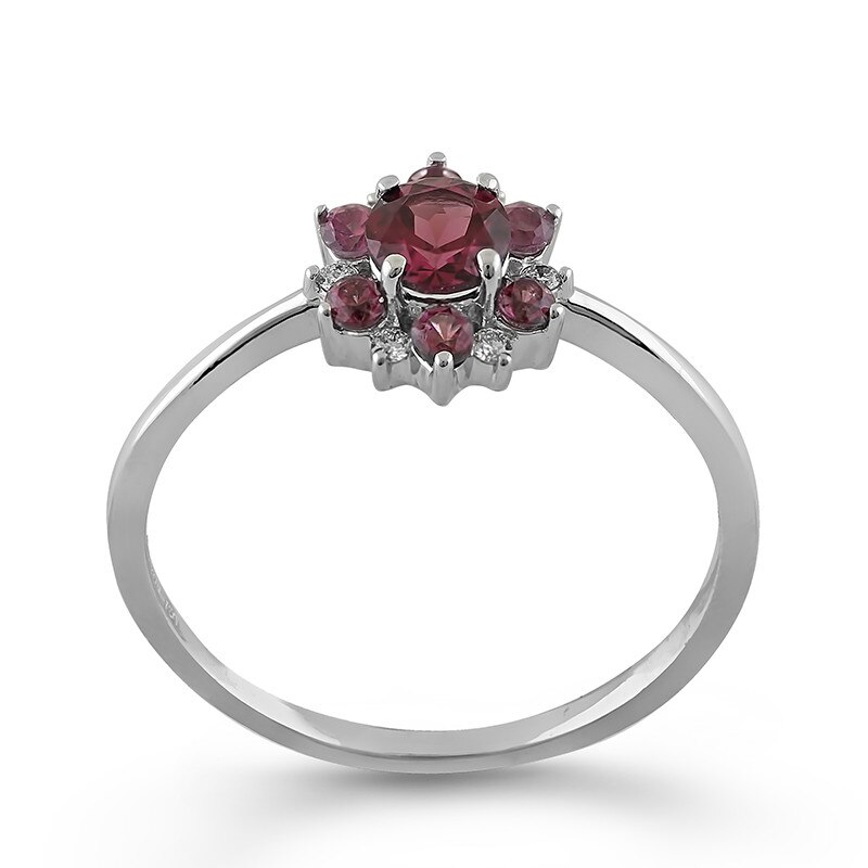 Inel Deruvo Aur 18k Diamante, Rodolite, 52 RAJR28224F-RHLDW