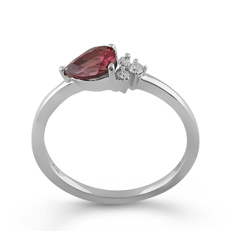 Inel Deruvo Aur 18k Diamante, Rodolit, 51 RAJR28226E-RHLDW