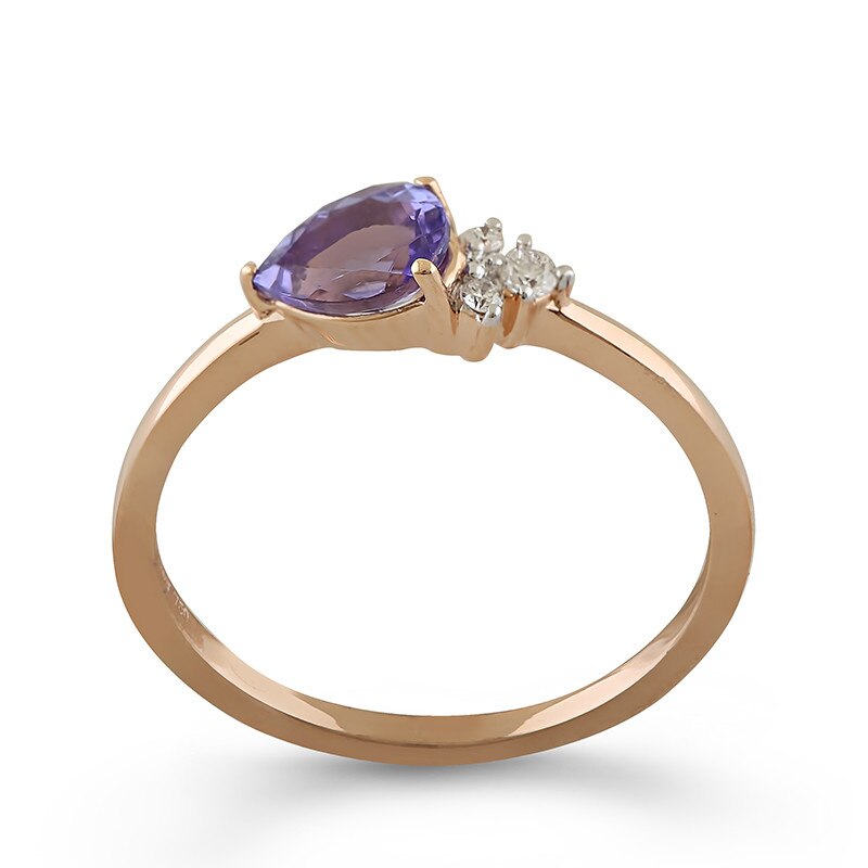 Inel Deruvo Aur 18k Diamante, Tanzanit, 51 RAJR28226-TANDR