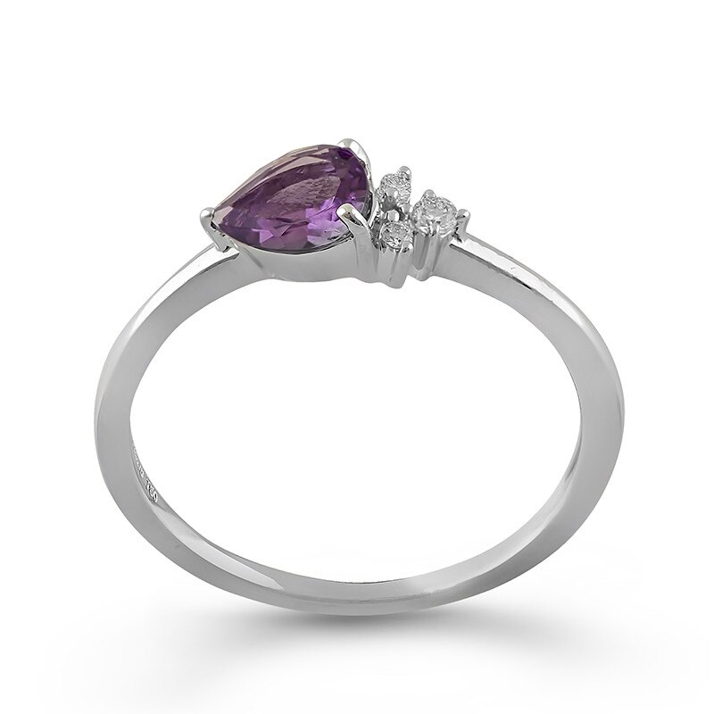 Inel Deruvo Aur 18k Diamante, Ametist, 52 RAJR28226F-AMDW