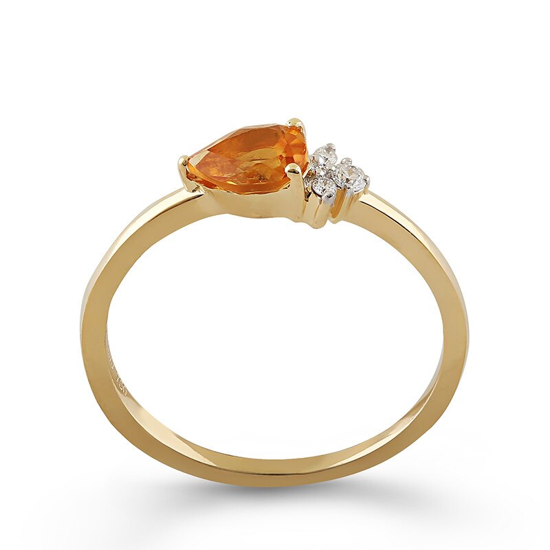 Inel Deruvo Aur 18k Diamante, Citrin, 53 RAJR28226D-CTDY
