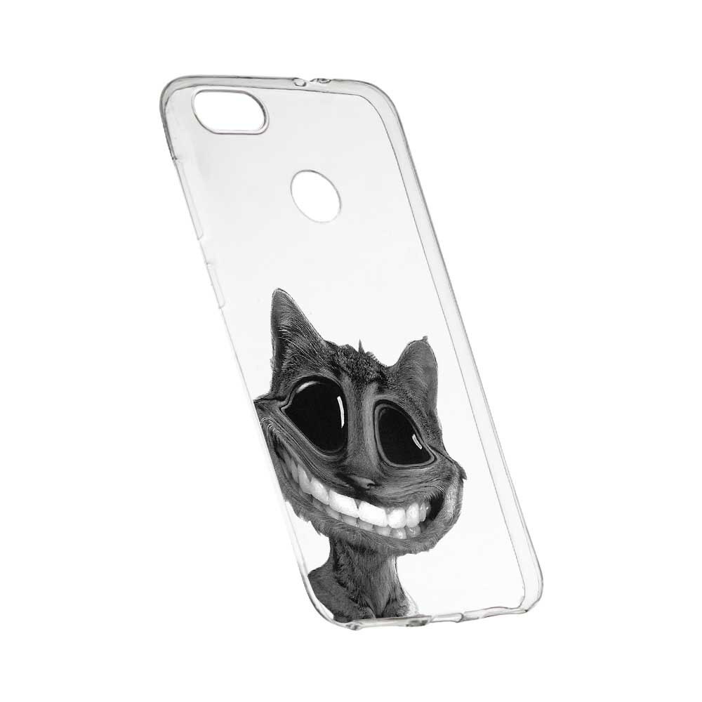 Husa Silicon, Transparent, Slim, Crazy Cat, 20 , HTC Desire 12 Plus