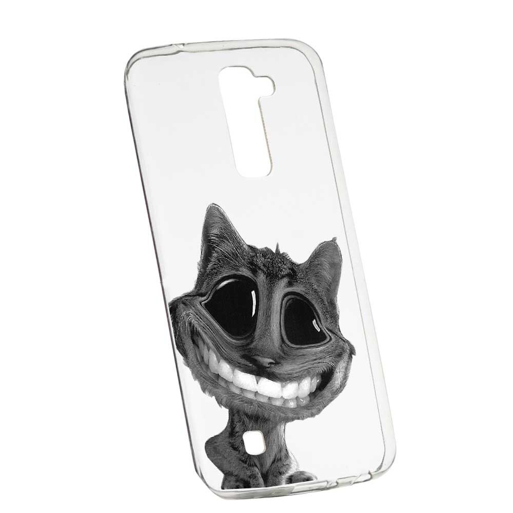 Husa Silicon, Transparent, Slim, Crazy Cat, 20 , LG G7 ThinQ