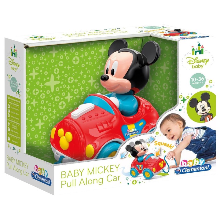 Интерактивна играчка Baby Clementoni, Кола Mickey Mouse