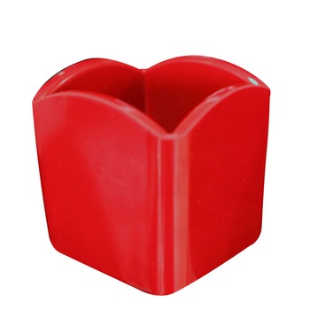 Suport patrat melamina RAKI pliculete zahar 6,5x6,5x6,5cm rosu Suport patrat melamina RAKI pliculete zahar 6,5x6,5x6,5cm rosu