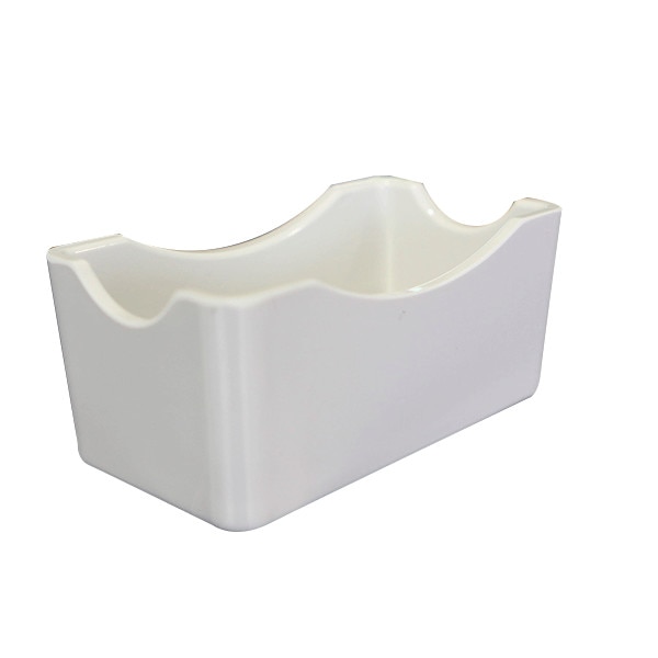 Suport dreptunghiular melamina RAKI pliculete zahar 6,5x12x5cm alb