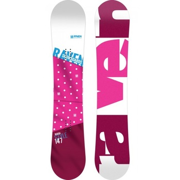 Placa Snowboard Raven Raven Style,Alb/Roz,Lungime 140 cm Placa Snowboard Raven Raven Style,Alb/Roz,Lungime 140 cm