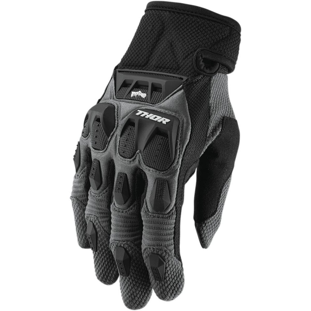 Manusi motocross Thor Terrain marime S negru/gri