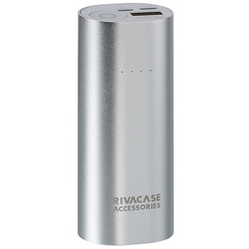 Acumulator universal extern Rivapower VA1005, 5000mAh, Silver Acumulator universal extern Rivapower VA1005, 5000mAh, Silver