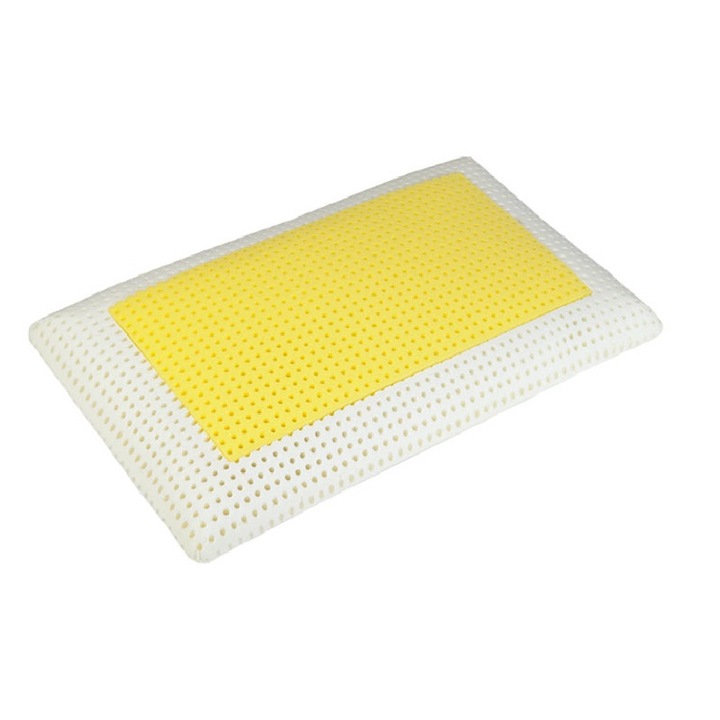 Perna Mollyflex MOONTEX LIVING YELLOW, din spuma cu memorie, 42x72 cm