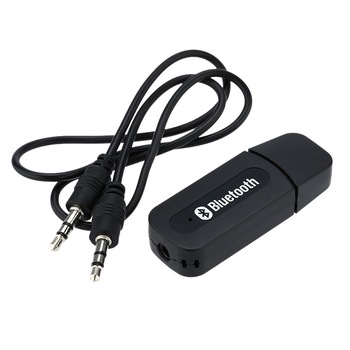 Receptor USB car kit auto audio Bluetooth cu capac si cablu audio 3.5mm, negru Receptor USB car kit auto audio Bluetooth cu capac si cablu audio 3.5mm, negru