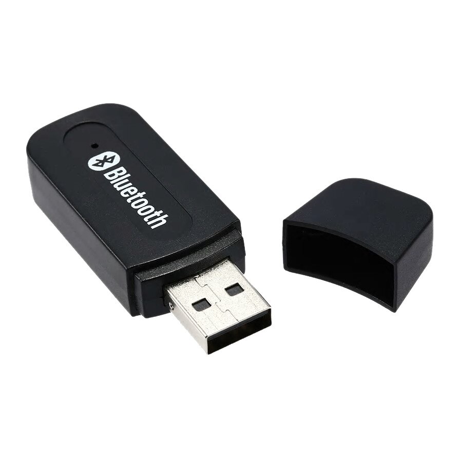 Receptor USB car kit auto audio Bluetooth cu capac si cablu audio 3.5mm, negru eMAG.ro