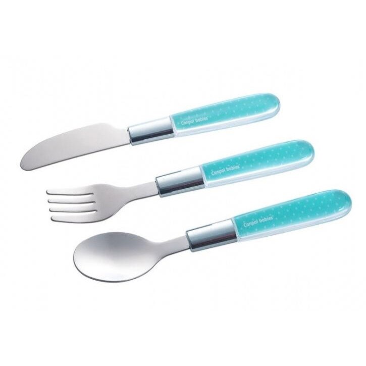 Tacamuri metalice Canpol pentru copii albastru