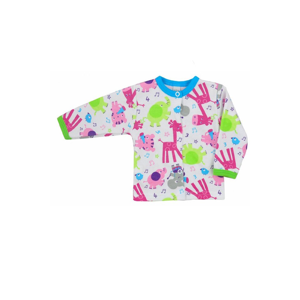 Bluza cu maneca lunga pentru fete Koala Zoo 3164AL, Multicolor, 56 cm