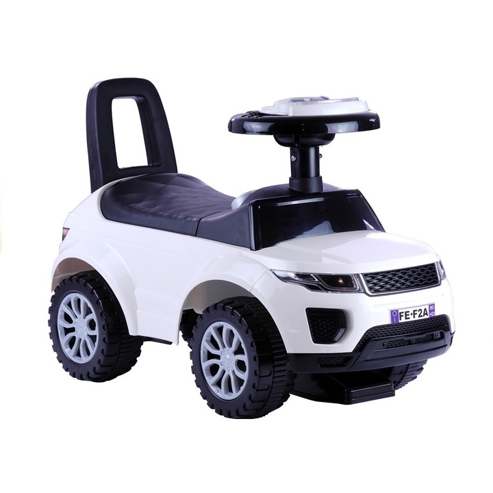 Sétáló autó hang- és fényeffektusokkal, fehér