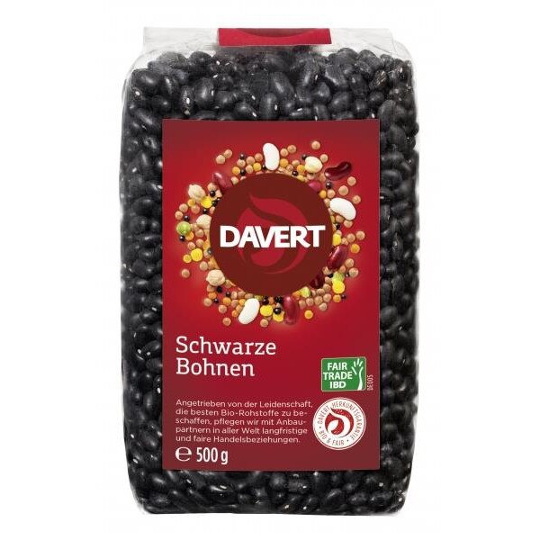 Fasole Neagra Bio Fairtrade 500gr Davert