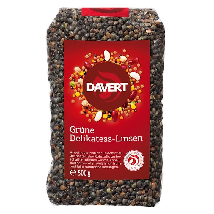 Linte Verde Bio Du Puy 500gr Davert