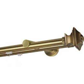 Galerie dubla Verdi, teava profil, grosime 19mm, aur antic, 240 cm Galerie dubla Verdi, teava profil, grosime 19mm, aur antic, 240 cm