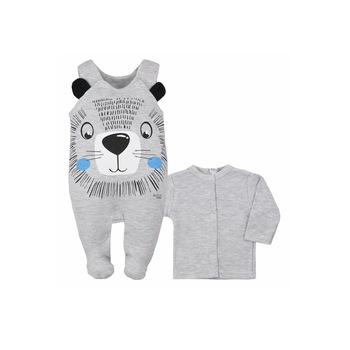 Compleu 2 piese bebelusi Smile Koala 3546-G, Gri Compleu 2 piese bebelusi Smile Koala 3546-G, Gri