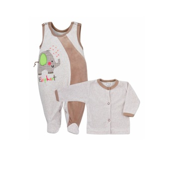 Compleu 2 piese pentru bebelusi Dumbo Koala 05-412M, Maro, 74 cm Compleu 2 piese pentru bebelusi Dumbo Koala 05-412M, Maro, 74 cm