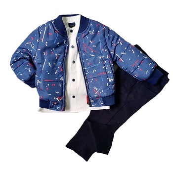 Compleu din 3 piese baieti, Minimen, Albastru Compleu din 3 piese baieti, Minimen, Albastru