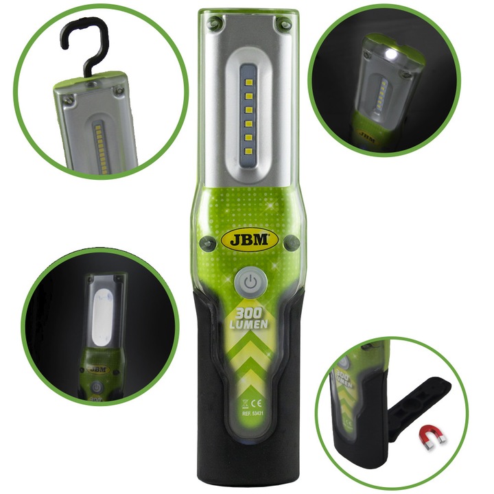 Lanterna de lucru portabila 300LM, JBM