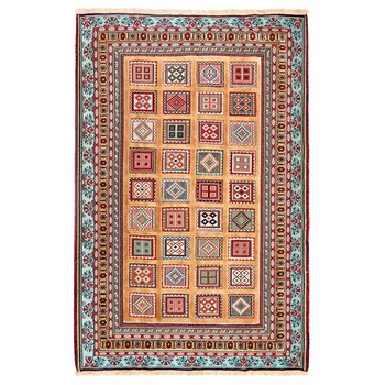 Covor Persan Sirjan Relief,Bleu-Bej,Lucrat Manual,Lana din cea mai buna calitate,230X172 Covor Persan Sirjan Relief,Bleu-Bej,Lucrat Manual,Lana din cea mai buna calitate,230X172