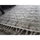 Covor din lana cu ciucuri 9786, 160x230cm, model dungi, cod 9786
