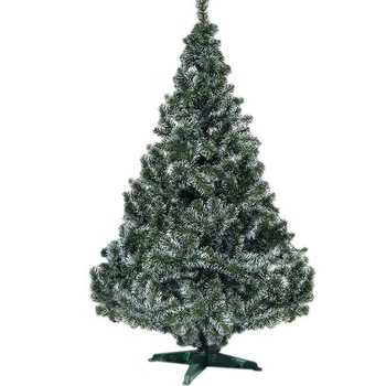 Brad de Craciun Artificial Verde Alaska cu Alb la Varfuri 100 cm cu Suport Brad de Craciun Artificial Verde Alaska cu Alb la Varfuri 100 cm cu Suport