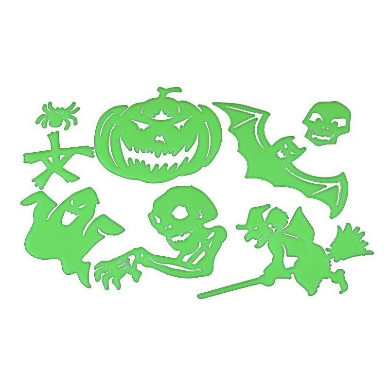 Sticker fosforescent Glow Monster, 8 figurine, ABS