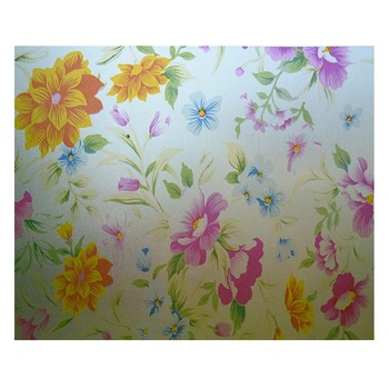 Folie pentru geam decorativa flori colorate, 10 m x 0.9 m Folie pentru geam decorativa flori colorate, 10 m x 0.9 m