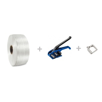 Pachet Promo cu o Banda de Legat PES Hotmelt 12 mm, Bucle Metalice 12 mm si Dispozitiv pentru Banda PES - Ambalaje pentru Fixare Paleti, Tensioner pentru Banda PES, Sisteme pentru Legare Brandpaper Pachet Promo cu o Banda de Legat PES Hotmelt 12 mm, Bucle Metalice 12 mm si Dispozitiv pentru Banda PES - Ambalaje pentru Fixare Paleti, Tensioner pentru Banda PES, Sisteme pentru Legare Brandpaper