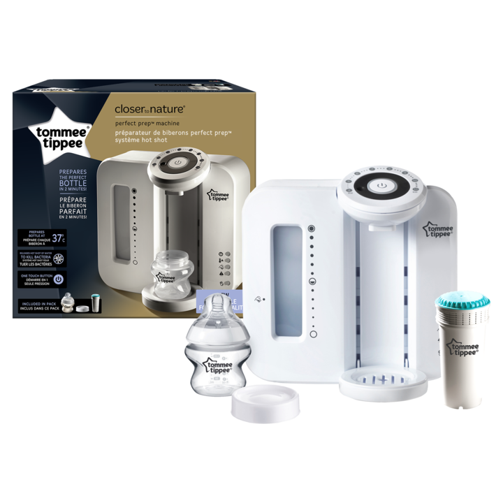Aparat pentru pregatirea formulei de lapte praf Tommee Tippee Perfect Prep, Alb