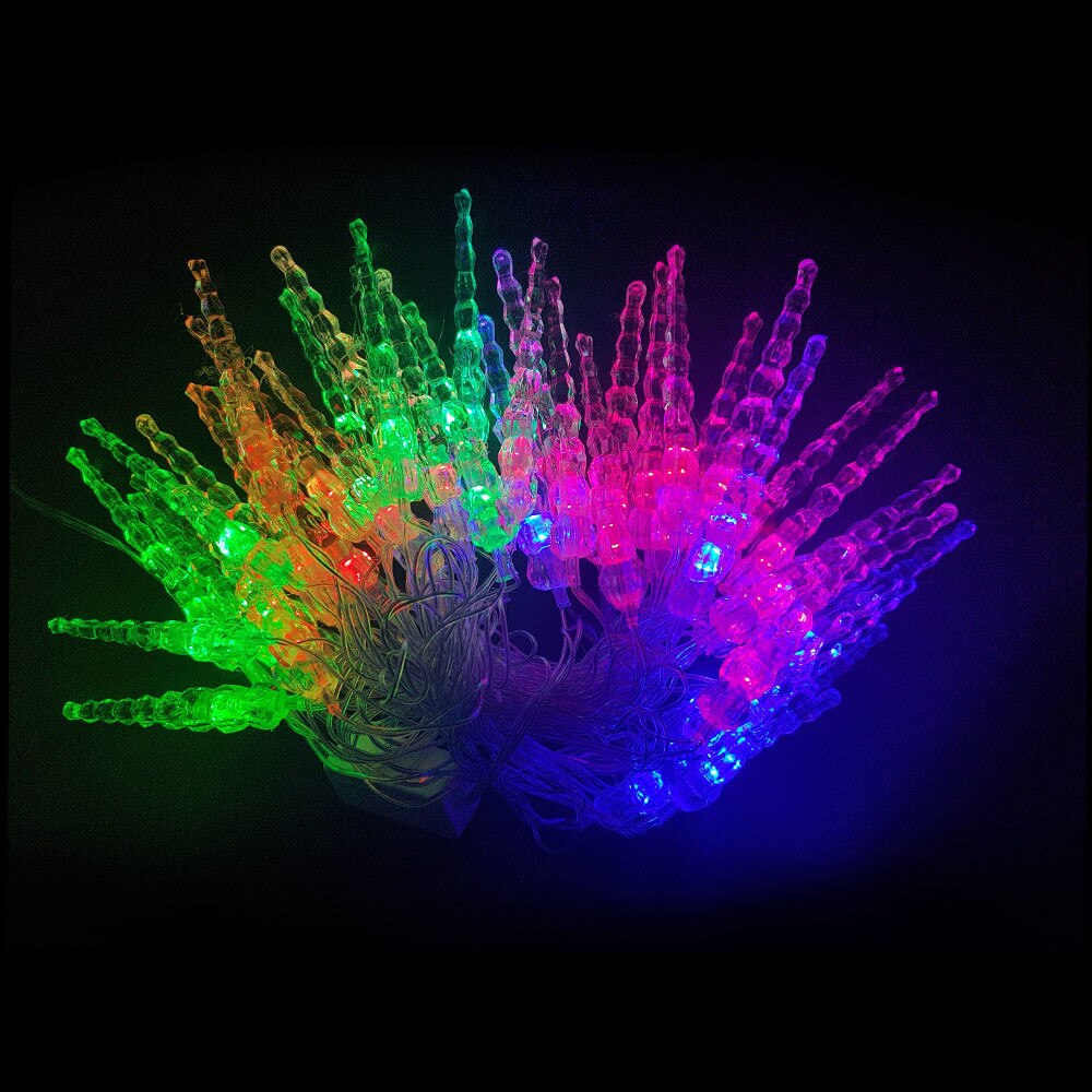 Instalatie 40 LED-uri Holly, model turturi, multicolor, 5.5 m