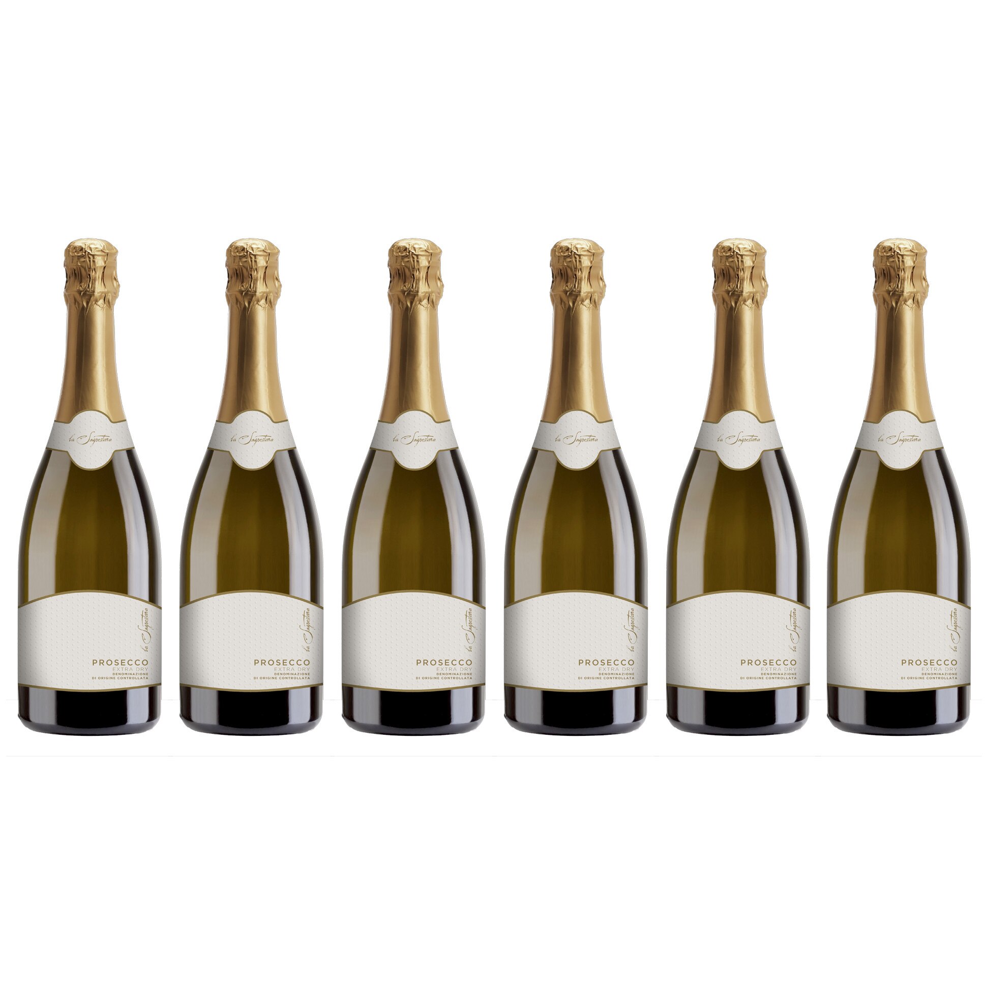 Vin spumant Prosecco DOC La Sagrestana extra dry, 0.75l, 6 sticle
