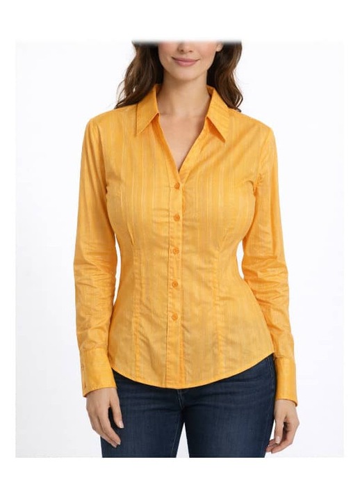 Camasa cu dungi Inkastyl galbena