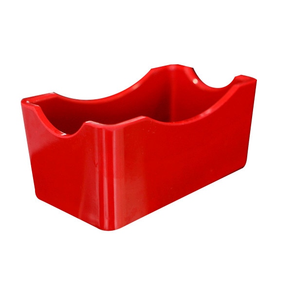 Suport dreptunghiular melamina RAKI pliculete zahar 6,5x12x5cm rosu